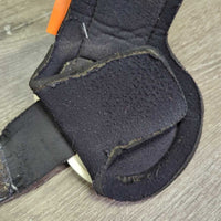 Hind Boots, velcro *gc/fair, clean, v.pilly edges, UNSTITCHED edges, rubs, pilly, linty/hairy velcro, older
