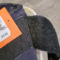 Hind Boots, velcro *gc/fair, clean, v.pilly edges, UNSTITCHED edges, rubs, pilly, linty/hairy velcro, older
