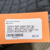 Quilt Jumper Pad *gc, clean, v. pilly, stains, mnr rubs, residue, threads, holey edges, hair, puckers
