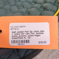Quilt Jumper Pad *gc, clean, pills, v. faded, mnr rubs, hair, threads, stains, puckers, curled edges

