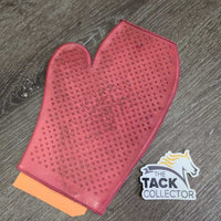 Thick Double Sided Rubber Grooming Mitt *gc, dirty, stains, rubs
