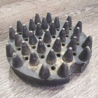 Hvy Duty Thick Round Hard Spike Rubber Curry *vgc, chipped/peeled edges, mnr dirt
