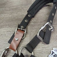 Nylon/Fleece Break Away Halter, snap, adj *vgc/gc, mnr dirt, hair, rubs & pills
