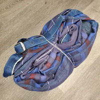 Med Winter Blanket, 2 legs, tail *gc, 0 wpf, mnr hair, film, faded, dirt, snags, rubs, repairs, holes
