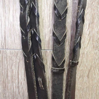 Rsd Padded Monocrown Bridle, Braided Reins *vgc, mnr dirt, residue & stains
