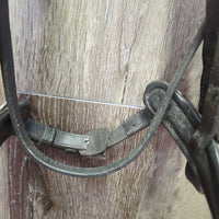 Rsd Padded Monocrown Bridle, Braided Reins *vgc, mnr dirt, residue & stains
