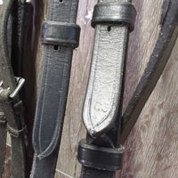 Rsd Padded Monocrown Bridle, Braided Reins *vgc, mnr dirt, residue & stains
