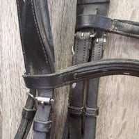 Rsd Padded Monocrown Bridle, Braided Reins *vgc, mnr dirt, residue & stains

