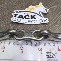 French Link Loose Ring Snaffle Bit, center bar *gc, clean, stains, rubs
