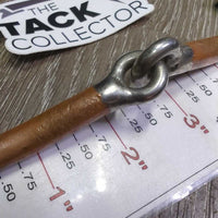 Thin Western D Ring Snaffle Bit, copper *gc, stains, chews, scratches, clean & dirt/residue
