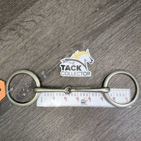 Thin Flat Loose Ring Snaffle Bit *gc, older, scuffs, chews, rough, dents, clean, scratches

