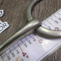 Thin Flat Loose Ring Snaffle Bit *gc, older, scuffs, chews, rough, dents, clean, scratches
