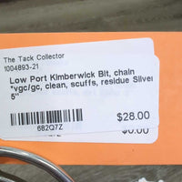 Low Port Kimberwick Bit, chain *vgc/gc, clean, scuffs, residue
