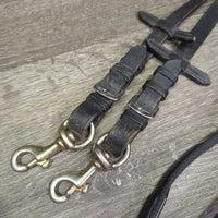 Cotton Web Reins, Buckles, Contact Hand Loops, Snaps *vgc, mnr dirt

