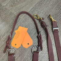 Nylon Grazing Reins, Crown Piece *xc/vgc, clean, older?, mnr dents
