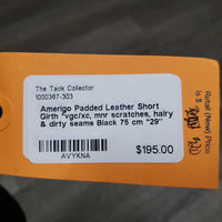 Padded Leather Dressage - Short Girth *vgc/xc, mnr scratches, hairy & dirty seams
