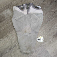 Hard Mesh Fly Mask, Nose *gc/fair, clean, dirty?residue, stains, edges: rubs & thin, clumpy, hairy, holes, unstitched, hairy
