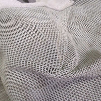 Hard Mesh Fly Mask, Nose *gc/fair, clean, dirty?residue, stains, edges: rubs & thin, clumpy, hairy, holes, unstitched, hairy
