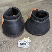 Wrap Around Bell Boots, velcro *gc, clean, v.rubbed & frayed lining, residue, stains, hairy
