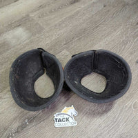 Wrap Around Bell Boots, velcro *gc, clean, v.rubbed & frayed lining, residue, stains, hairy
