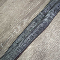Thick Nylon Lined Stirrup Leathers *gc, clean, rubs, film, scraped/peeled back, clean, dents, mnr stretched holes
