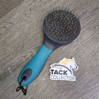 Hard Bristle Tail Brush, String *gc/fair, sharp bristles - missing ends, dirty, hairy, scrapes, rubs, stains
