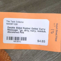Double Sided Rubber Gellee Curry Massager *gc, dirty, hairy, residue, discolored
