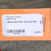 Metal Hoof Pick *like new, clean, mnr stains
