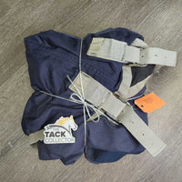 Rain Sheet, 2 legs & belly *gc, mnr wpf, film, repairs, stains, dirt, threads, faded, mnr snags, clumpy fleece
