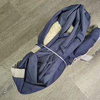 Rain Sheet, 2 legs & belly *gc, mnr wpf, film, repairs, stains, dirt, threads, faded, mnr snags, clumpy fleece

