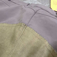 Fleece Lined Full Seat Breeches *gc/fair, v.clumpy lining, seat: stains, pills & rubs, seam pucker, mnr unstitched seat seam
