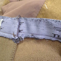 Fleece Lined Full Seat Breeches *gc/fair, v.clumpy lining, seat: stains, pills & rubs, seam pucker, mnr unstitched seat seam
