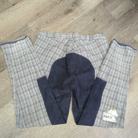 Hvy Full Seat Breeches *vgc, gc, seat rubs & pills, older, hairy velcro
