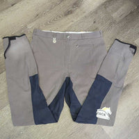 Full Seat Breeches *gc, faded, pilly ankle edges, thread, stains, mnr snags older
