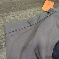 Full Seat Breeches *gc, faded, pilly ankle edges, thread, stains, mnr snags older
