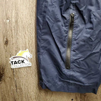 Light Mesh Lined Jacket, hood, zipper "High Country Equestrian Center" *gc, hairy, older, faded?, hairy velcro, clean
