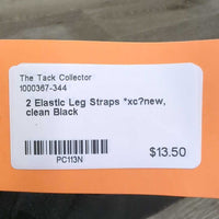2 Elastic Leg Straps *xc?new, clean
