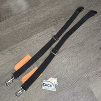 2 Elastic Leg Straps, loop end *like new, clean & mnr dirt & hair

