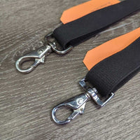 2 Elastic Leg Straps, loop end *like new, clean & mnr dirt & hair
