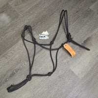 Soft Thick Nylon Rope Halter, rubber end *vgc, mnr dirt, snags & rubs
