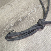 Soft Thick Nylon Rope Halter, rubber end *vgc, mnr dirt, snags & rubs
