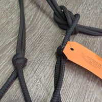 Soft Thick Nylon Rope Halter, rubber end *vgc, mnr dirt, snags & rubs
