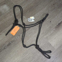 Soft Thick Nylon Rope Halter, rubber end *vgc, mnr dirt, snags & rubs
