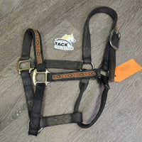 Thick Nylon Halter *gc, dirty, snags, rubs, faded, stains, oxidized, rip
