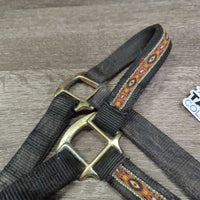 Thick Nylon Halter *gc, dirty, snags, rubs, faded, stains, oxidized, rip
