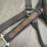 Thick Nylon Halter *gc, dirty, snags, rubs, faded, stains, oxidized, rip
