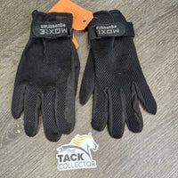 "Air-Puff" Mesh Riding Gloves, mesh top *gc, rubs, dirt, film, snags
