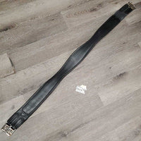 Leather Girth, 1x els *vgc, clean, mnr residue?dirt, seam hair, stiff, older, rusty
