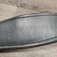 Leather Girth, 1x els *vgc, clean, mnr residue?dirt, seam hair, stiff, older, rusty
