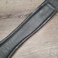 Leather Girth, 1x els *vgc, clean, mnr residue?dirt, seam hair, stiff, older, rusty

